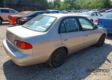 2001 Toyota Corolla Le from USA, damaged, VIN 2T1BR12E41C397393